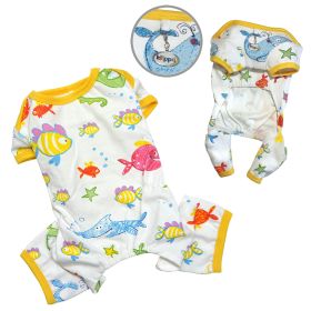 Knit Cotton Pajamas with Ocean Pals - XL