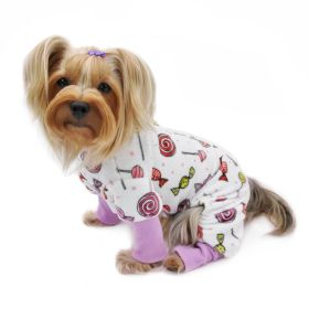 Ultra Soft Plush Minky Sweet Candies Pajamas - S
