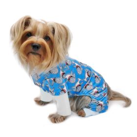 Ultra Soft Plush Minky Silly Sharks Pajamas - XS