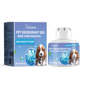 Yegbong Pet Deodorant Gel, Dog Body Kennel Clean Odor Air Fresh Deodorizing Gel