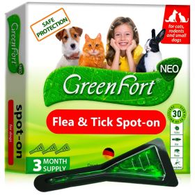Flea and Tick Prevention for Dogs Natural Flea Treatment Home Pest Control Topical Flea Mosquito Repellent for Puppy 3 Drops